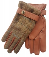 Dents Muncaster Men's Hairsheep Leather Gloves with tweed back